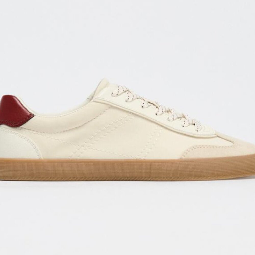 ZARA CONTRASTING BACK SNEAKERS